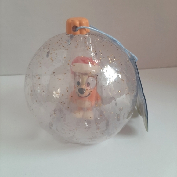 Target Bluey & Bingo Santa Hat Holiday Toy Figure Bauble Christmas Ornament Set - Picture 5 of 7